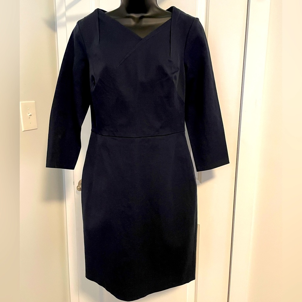 Banana Republic long sleeve sheath in navy